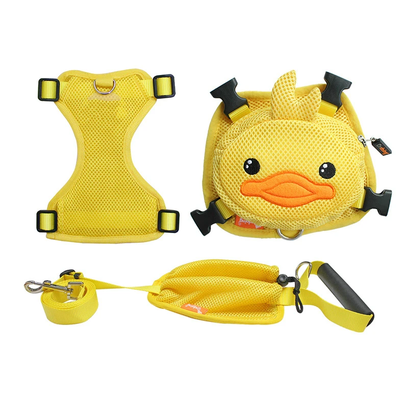 

Cute Pet Dog Harness Set Bag with Leash Hiking Camping Outdoor Puppy Harness Backpack Small Dog Multifunction Dog Backpack Bag