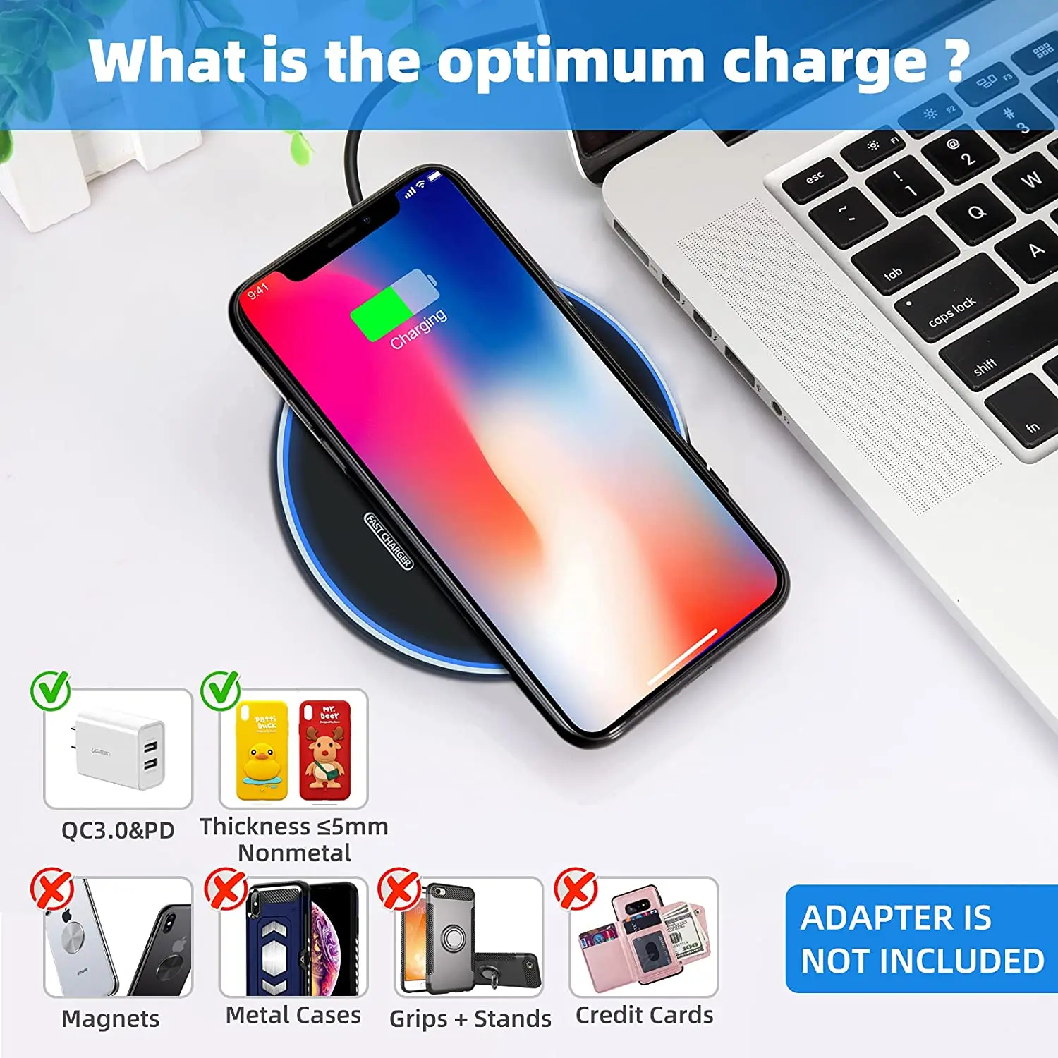 30w qi wireless charger pad for iphone 13 12 11 xs xr x 8 samsung s21 s20 type c induction fast charging station phone chargers free global shipping