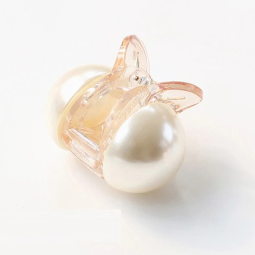 Заколка-краб для волос женская с жемчугом |