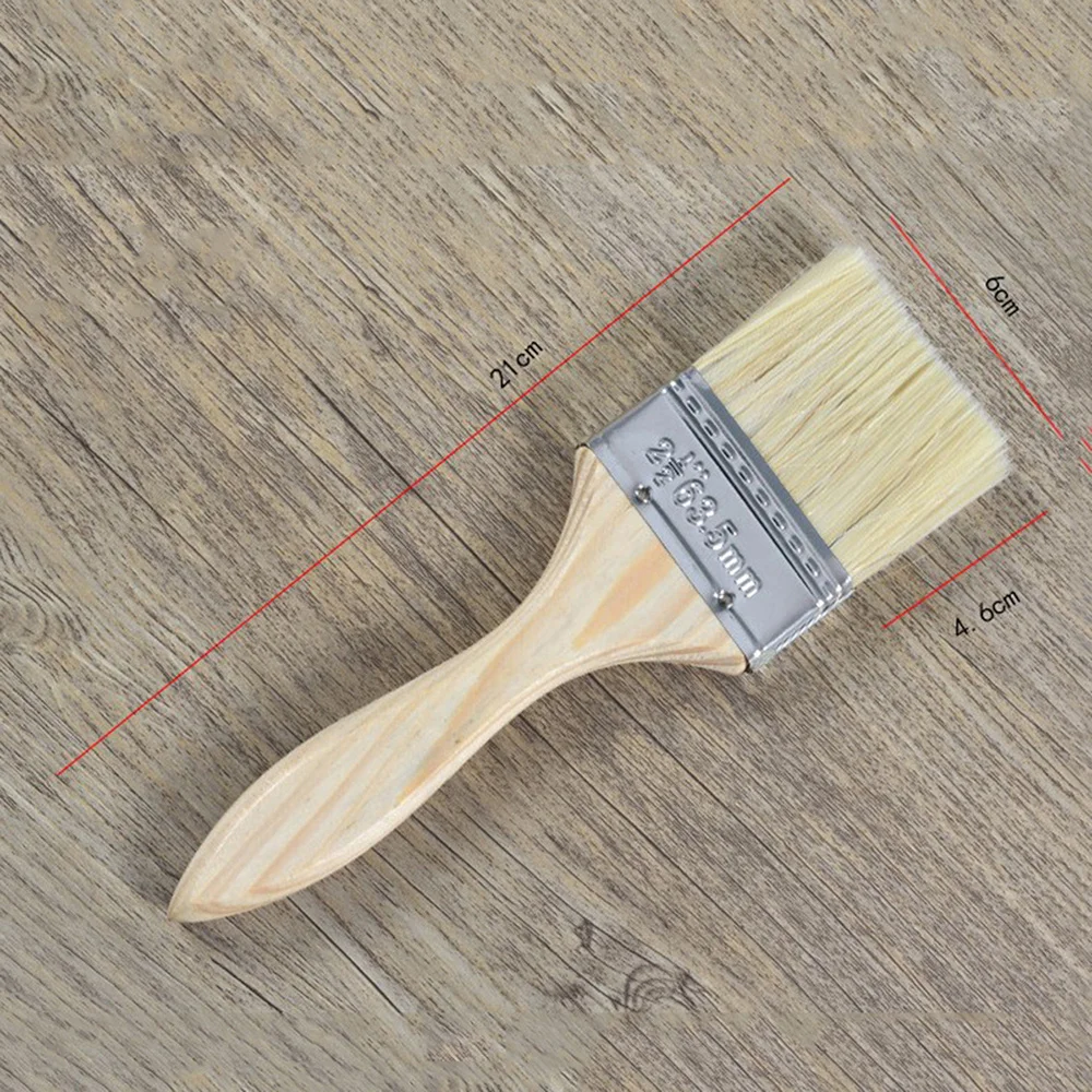 

9PCS Painting Brushes with Wooden Handle for Wall and Furniture Painting (Random Size)