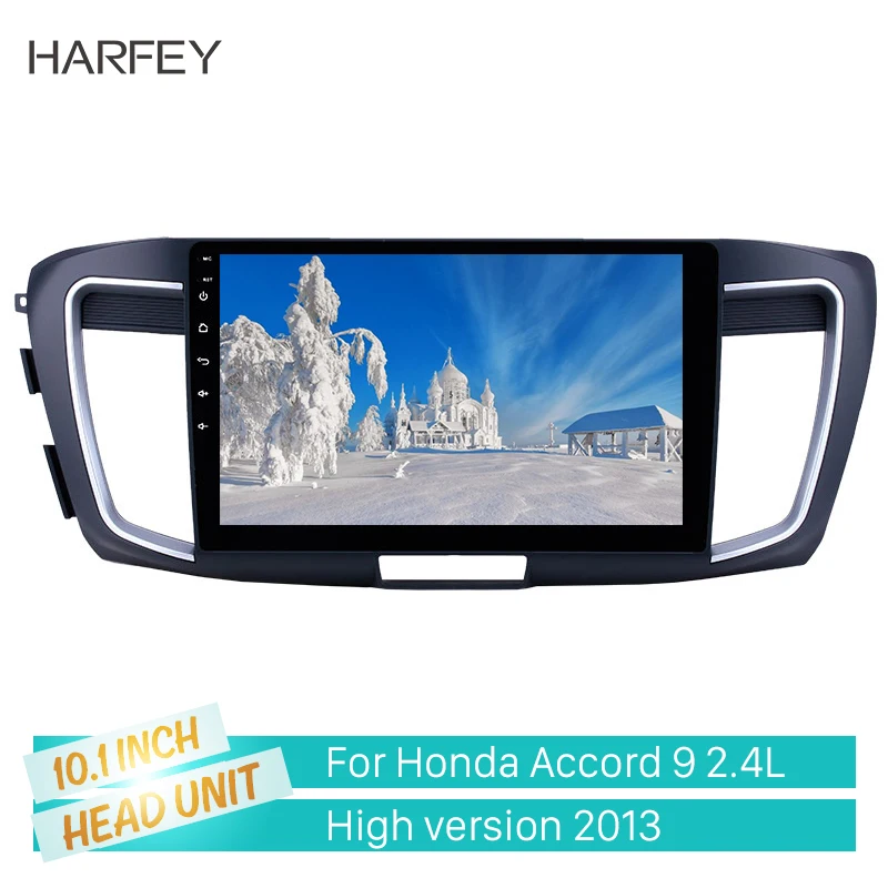 Harfey 10.1'' Android 8.1 Car GPS Navi Radio 2.4L High version Head Unit for Honda Accord 9 2013 support Carplay HD Touchscreen |