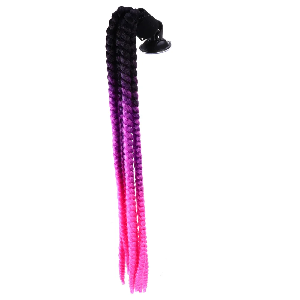 

Motorcycle Helmet Adornment Helmet Fake Braid Wig Durable Helmet Decoration