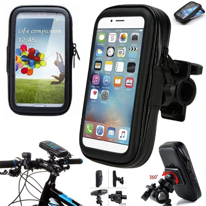 

Bicycle Motorcycle Bike Phone Case Bag Scooter Phone Holder Waterproof Phone Case Navigation Mobile Phone Bracket