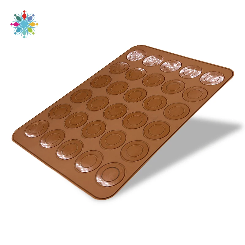 

Silicone Macaroon Pastry Oven Baking Mould Sheet 30-Cavity DIY Mold Baking Mat W118