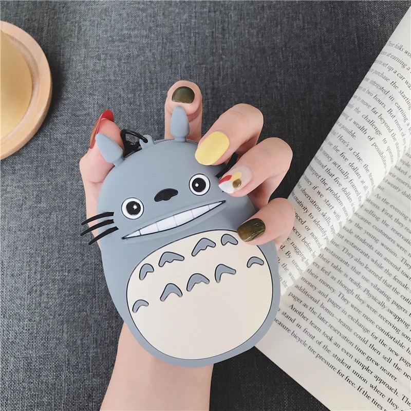 Женский простой плоский кошелек для мелочи маленькие Мультяшные Сумки на