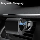 Беспроводное Автомобильное зарядное устройство K18, умная Автомобильная Bluetooth-гарнитура, держатель 15 Вт, Быстрая Зарядка Qi, автоматический зажим, автомобильная вентиляция