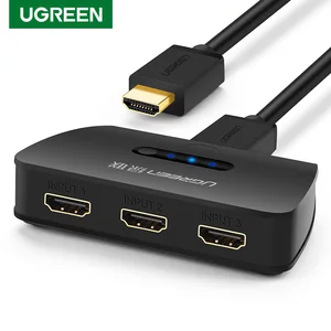 Ugreen hd 1. 4 hdmi switch 1080p hdmi switcher splitter for dvd hdtv xbox ps4 box 3 input 1 output 3 port hub hdmi video switch 33 ugreen Item image