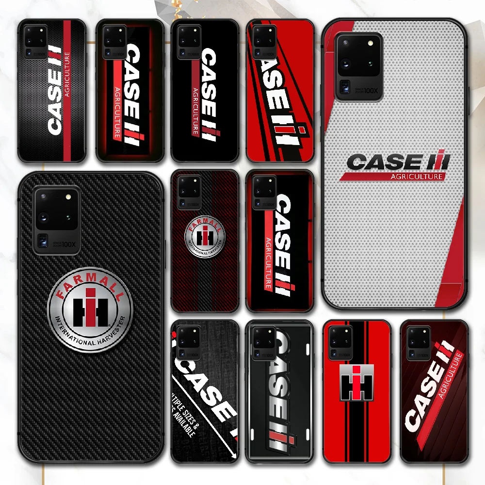 

CASE IH Tractor Phone Case For Samsung Galaxy Note S 8 9 10 20 Plus E Lite Uitra black Bumper Pretty Hoesjes 3D Cover Silicone