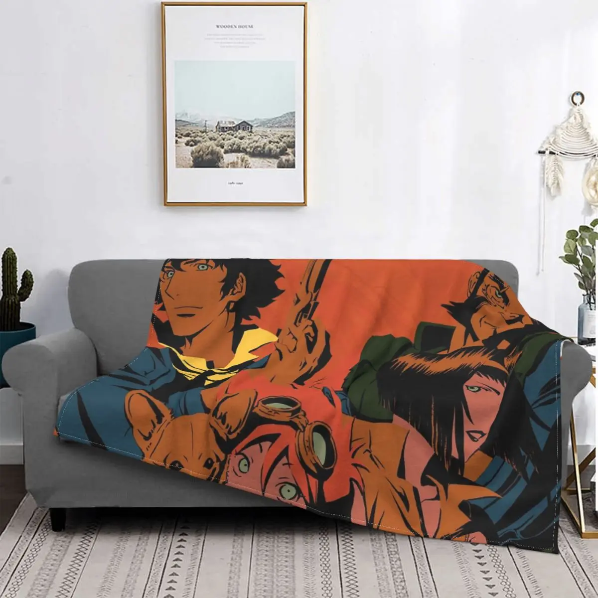 

Cowboy Bebop Spike Spiegel Action Anime Crime, mantas cálidas portátiles para ropa de cama de viaje