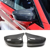 for bmw f90 f91 f92 m5 m8 rearview mirror cover glossymatte real carbon fiber material original car buckle replacement style