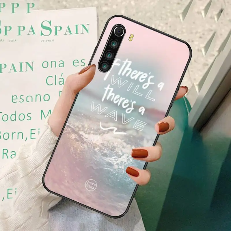 

LJHYDFCNB Pura Vida Phone Case For Redmi 7 8 9 A K20 30 Pro Note 8 9 Pro 9s