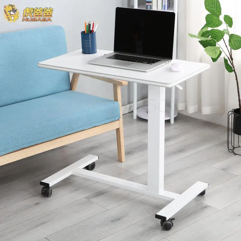 Мобильный стол с колесами прикроватный столик подъемный пневматический