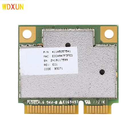 AR9382 AR5BHB116 Half Mini PCI Express Беспроводная карта WLAN WIFI 2,4G PCI-E Сетевая карта Wi-Fi для Win 7/8/8.1/10/Linux