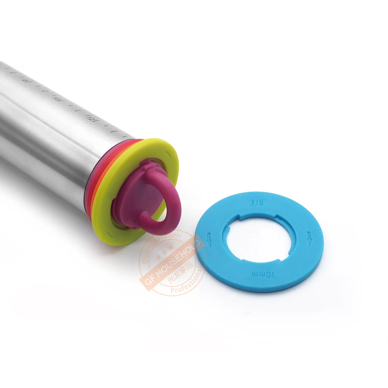 Новый 17 дюймовый Регулируемый Скалка из нержавеющей стали для теста розового