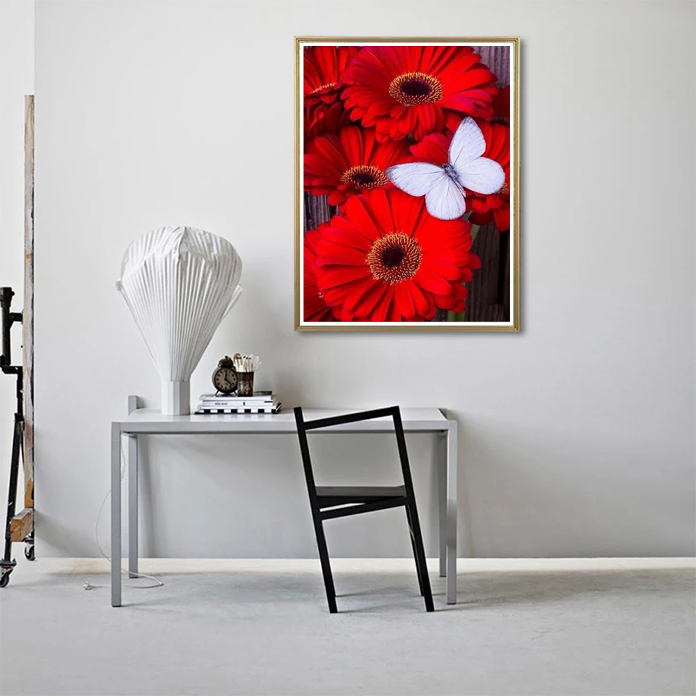 Цветы 5D DIY Алмазная картина Волк Вышивка крестом вышивка мозаика алмазы