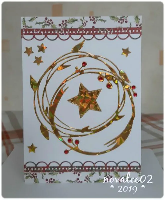 InLoveArts 168*179 мм Металлические высекальные штампы в форме венка цветов Сделай Сам