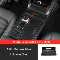for ford edge 2018 2019 2020 car front storage box panel decoration cover trim sticker abs carbon fiber car styling accessories