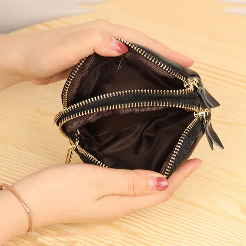 2019 Женский кошелек из натуральной кожи кошельки женские молнии мини сумка