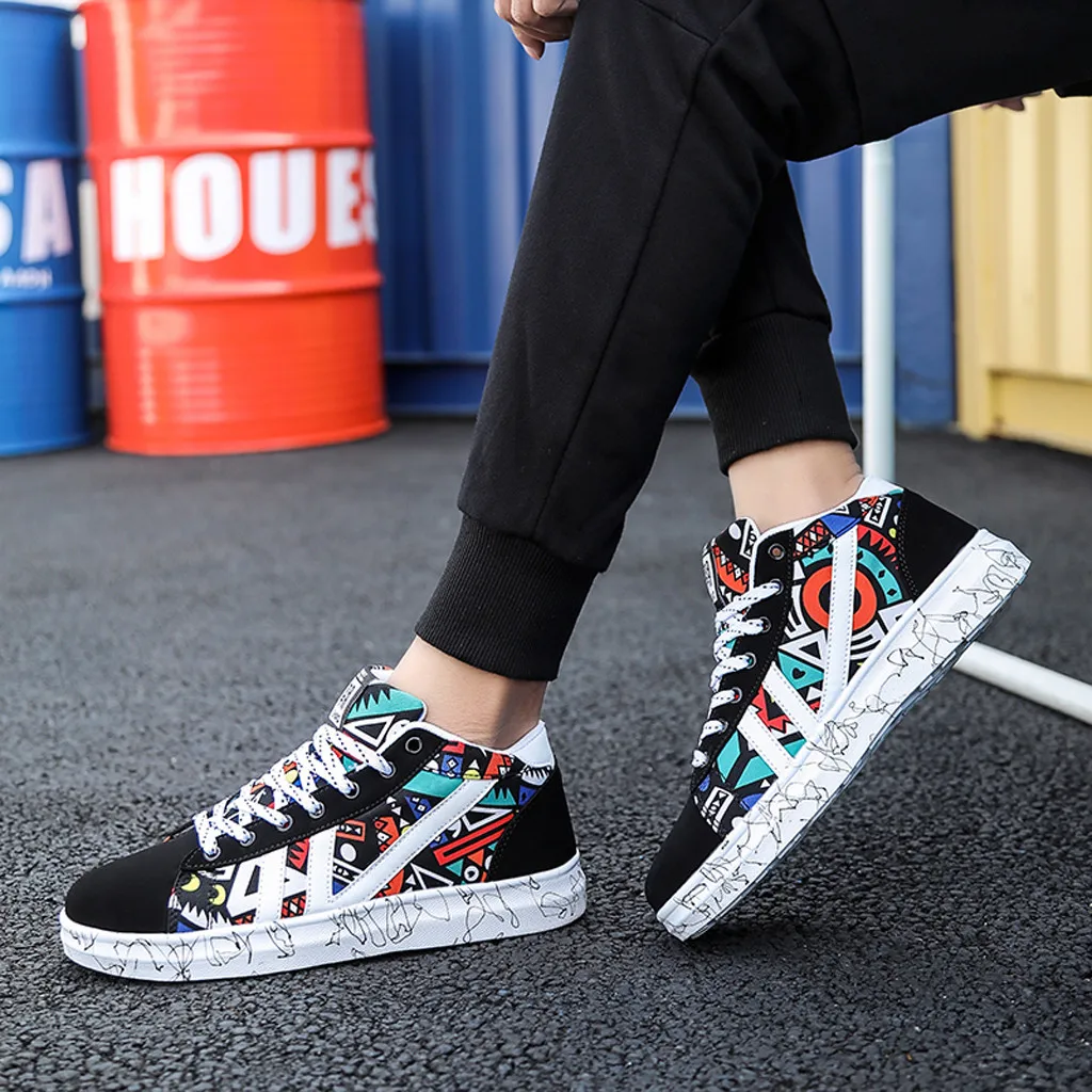 Мужская обувь сезон осень Модная студенческая Повседневная парусиновая с