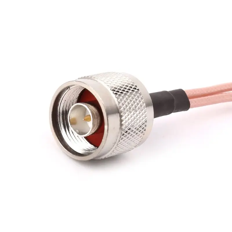

N Male To 2xTS9 / 2xCRC9 Male Plugs Splitter Combiner RG316 Pigtail Cable 15cm
