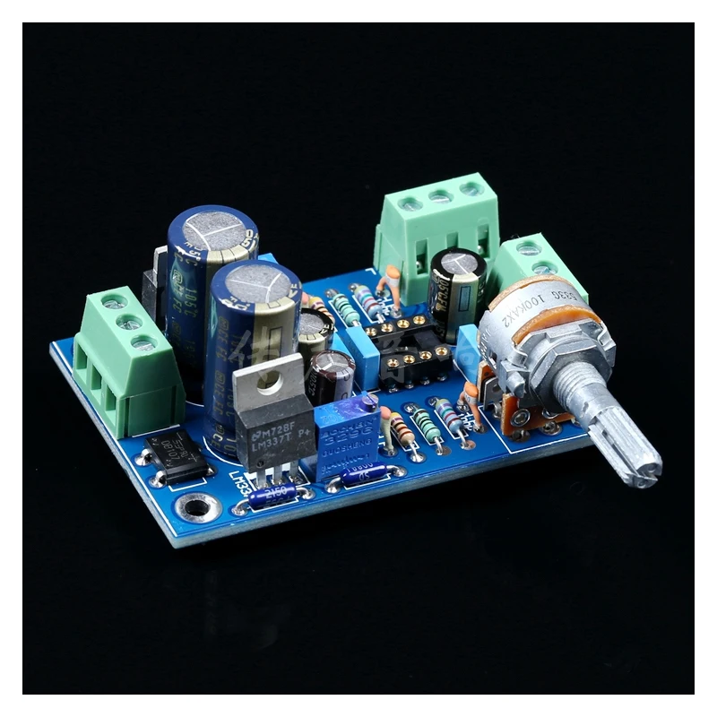 

KYYSLB LM317 337 TI NE5532 Amplifier Preamp Board AC Dual 12~15V Full Direct Coupling Dual Op Amp Pre-stage Finished Board
