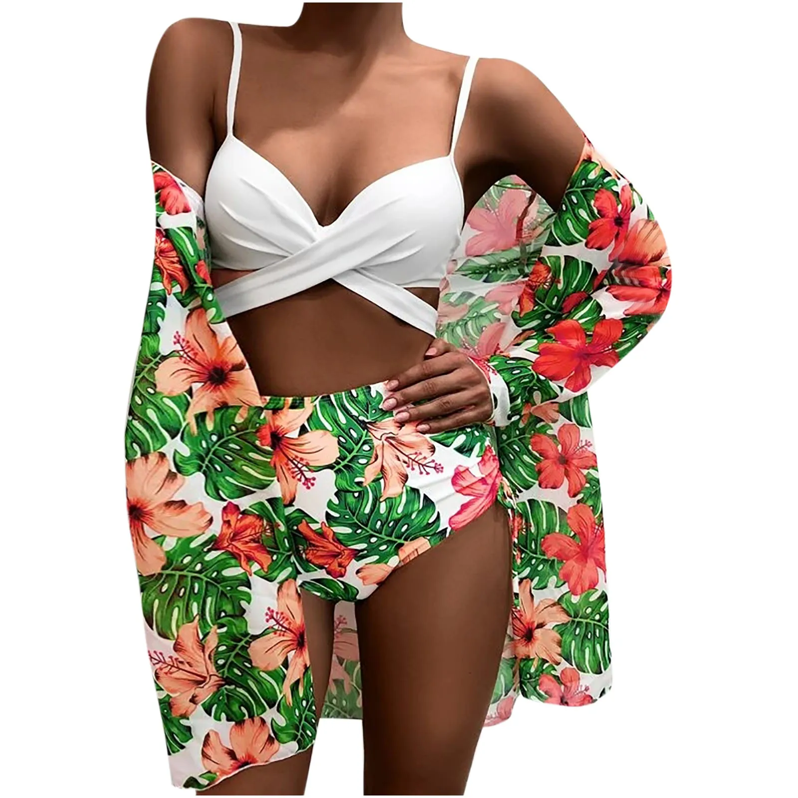 

DAIGELO New Swimwear Woman Swimsuit Sexy Bikini Ladies Printed Sexi Bikinis Push-up Padded Swimwear Swimsuit Beachwear Set