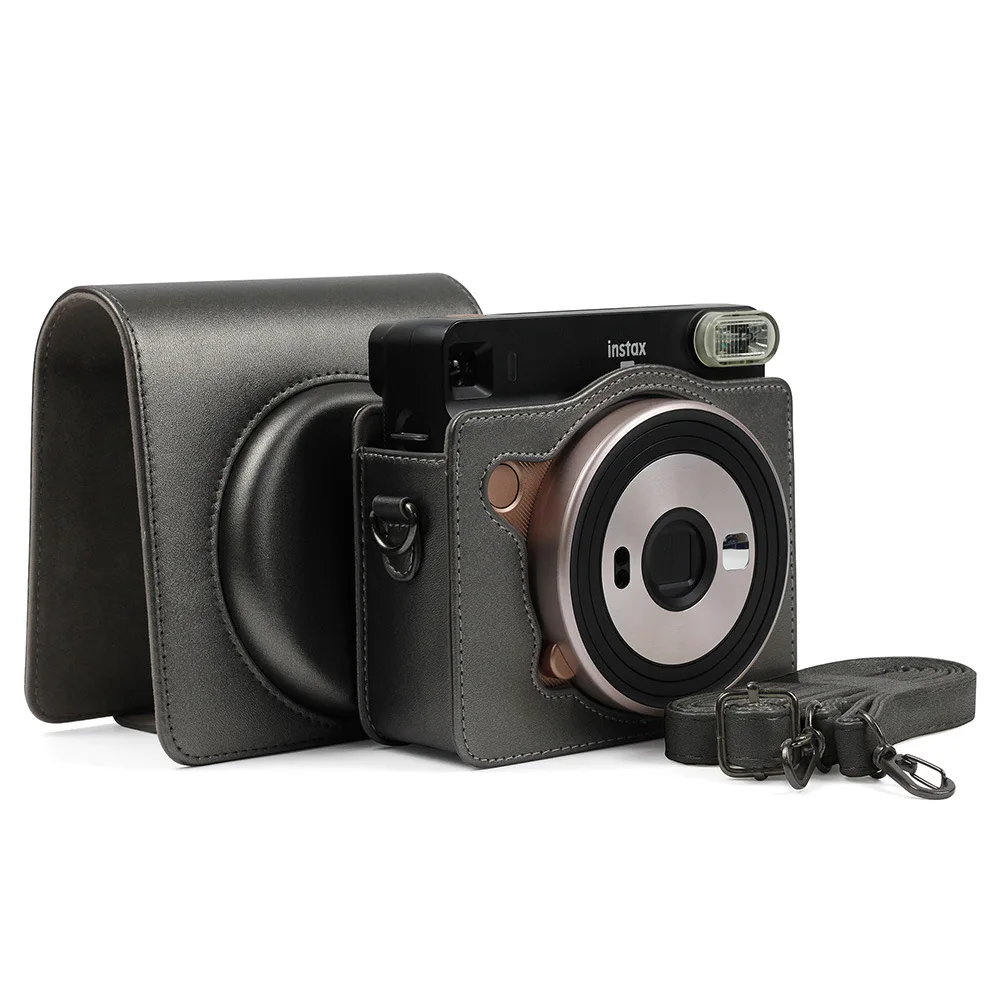 Аксессуары для камеры Fujifilm Instax SQUARE SQ6 искусственная кожа чехол-защитная сумка на