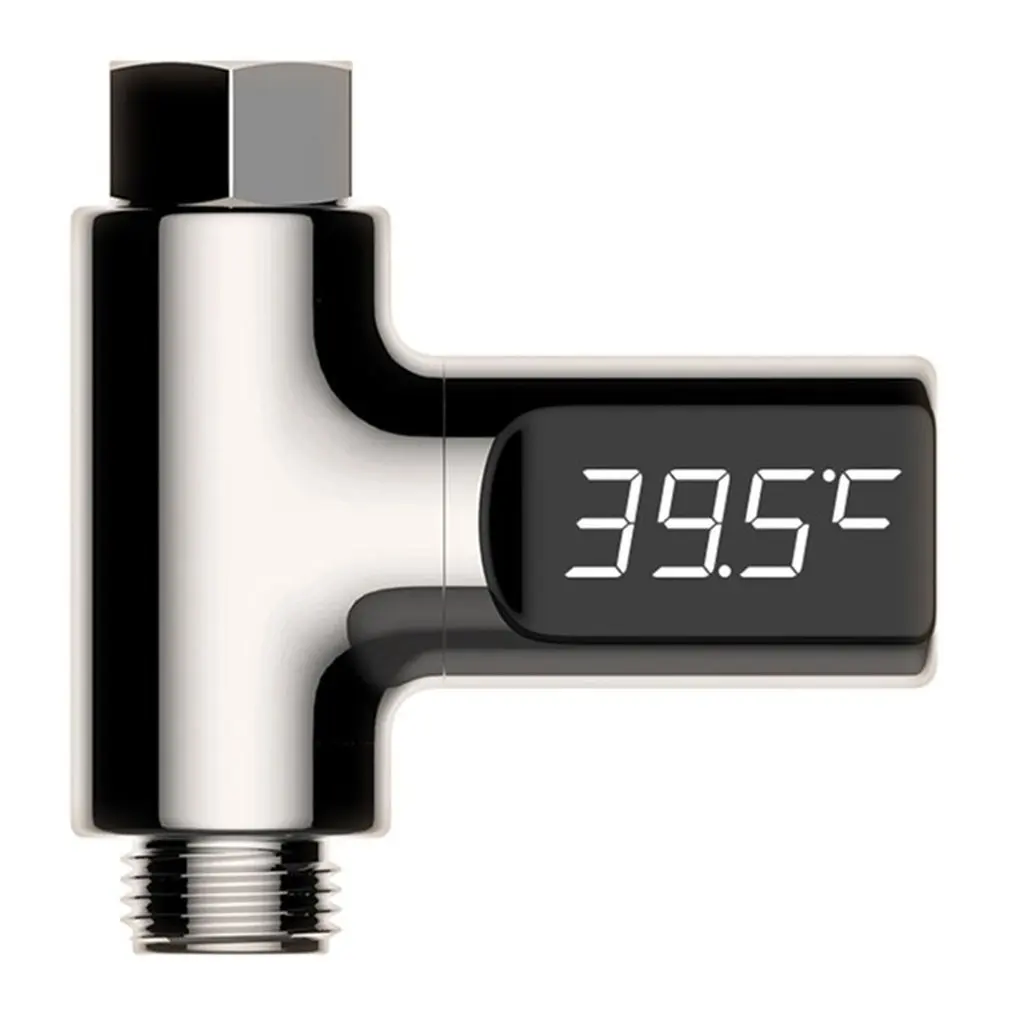 

Светодиодный измеритель температуры воды, Креативный светодиодный термометр для ванной и душа, вращение на 360 °, светодиодный экран