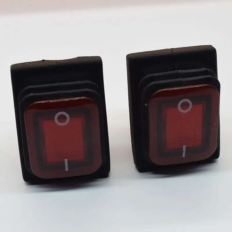 Красный телефон клавишный переключатель IP55 4 контакта 2 положения переменный ток