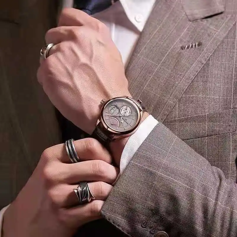 

Men's Watch Fashion Quartz Automatic Watch Reloj Para Hombre Business Designer Luxury Watch Clocks 43mm Dial Selling New 2021