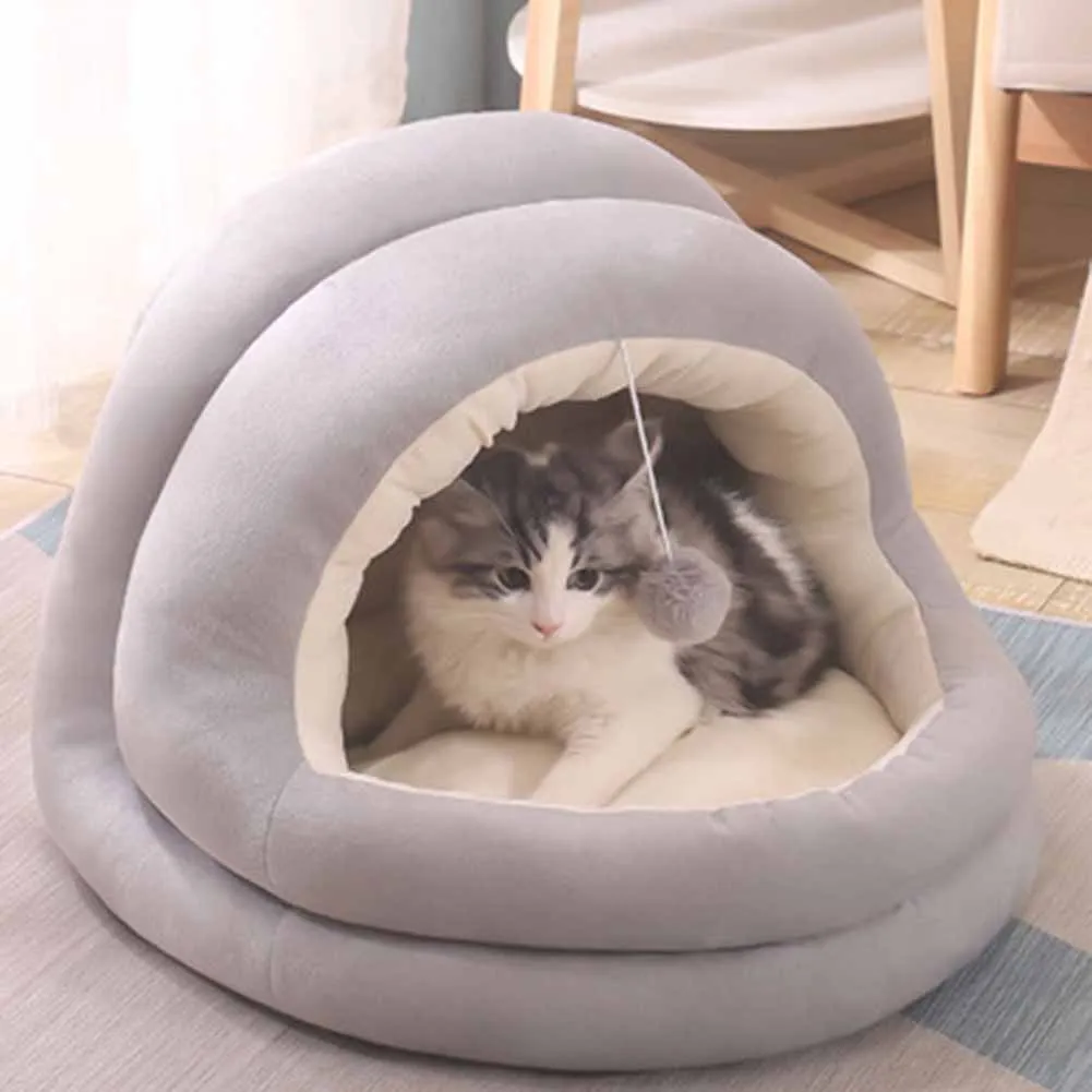 

Кровать для домашних животных, домик-гнездо для кошек, домик-домик, пещера, спальная кровать, подушка, пещера гадди, домашние животные, инстр...