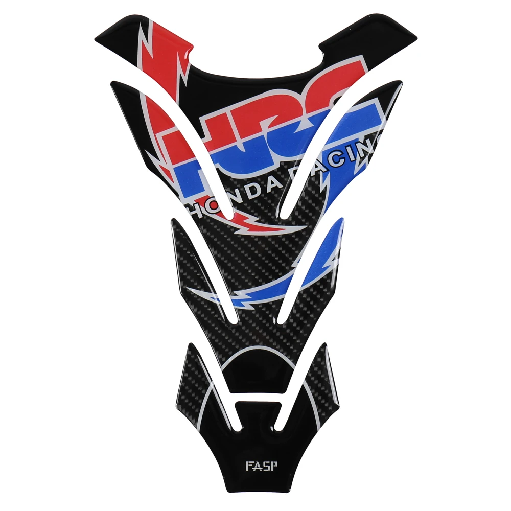 5D настоящие Углеродные волокна мотоцикла Танк Pad наклейка эмблема для Honda CBR300 CBR600