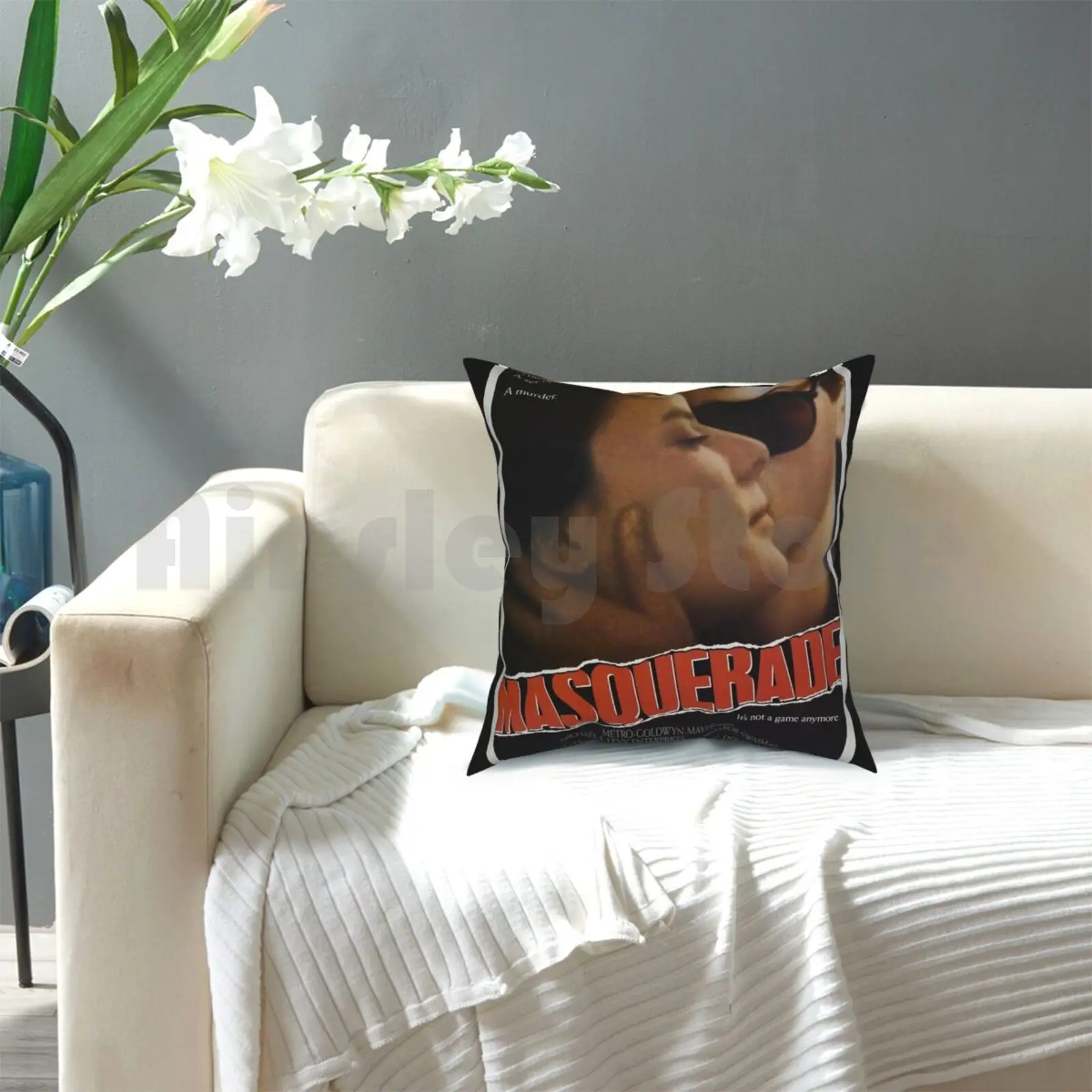 Маскарадный (ВИНТАЖНЫЙ ПЛАКАТ) Чехол-подушка с принтом домашняя мягкая подушка