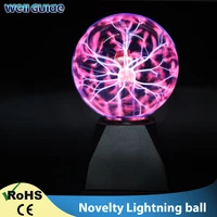 novelty magic crystal plasma ball touch lamp 3456 inch 220v magic glass sphere novelty lighting ball light plasma table lamp