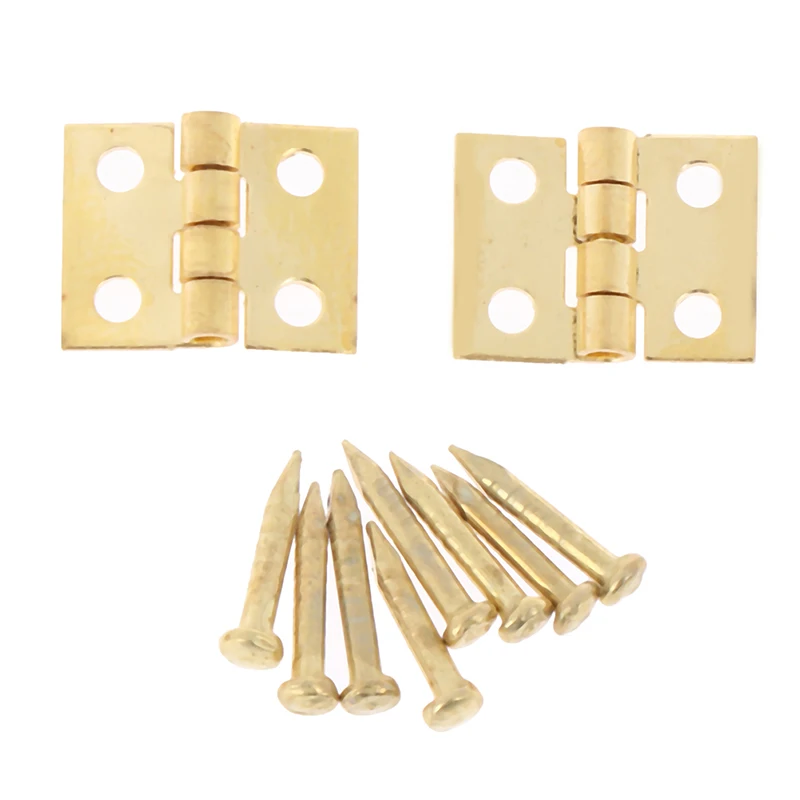 

2Pcs/set Dollhouse Miniature Mini Hinge Model Accessories with Small Screw