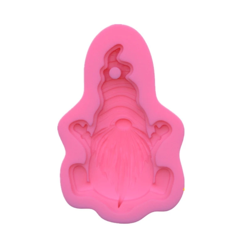 

Gnome Keychain Resin Mold Lucky Gnome Santa Claus Pendant Silicone Resin Mold R2LE