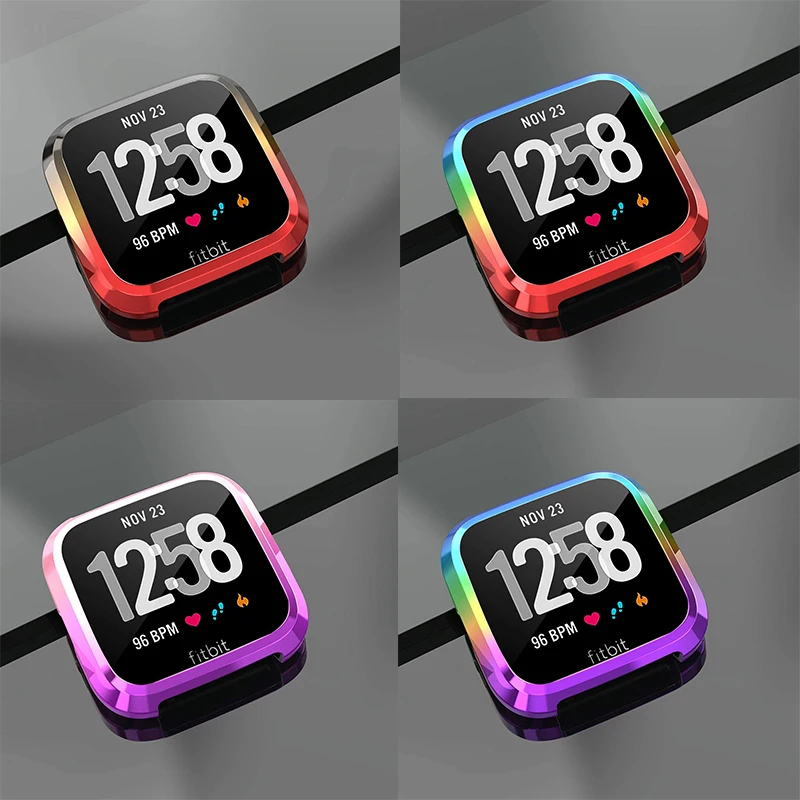 

Newest Soft Tpu Case for Fitbit Versa Watch Cover Screen Protector for Fitbit Versa Watch Protective Frame Shell Protective Case