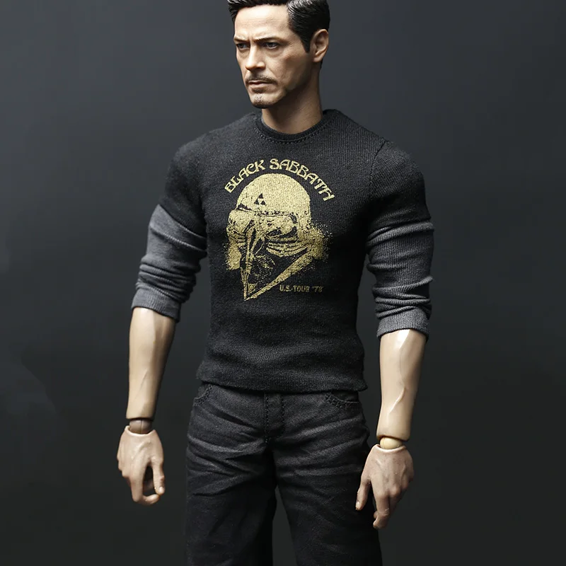 

1/6 Scale Boy T-shirt Set Male Fashion Short Sleeve Closing Men Classic Trousers Clothes for 12'' Action Figure Body Doll Toy