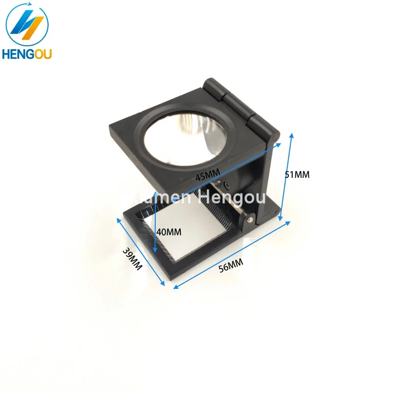 12-кратное увеличительное стекло из нержавеющей стали для офсетной печатной