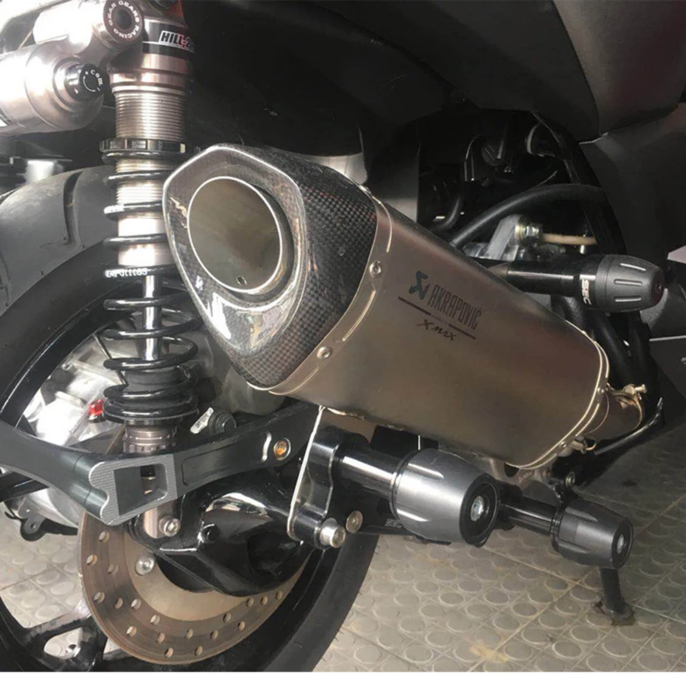 Универсальный мотоцикл Регулируемая выхлопная труба слайдеры падение протектор