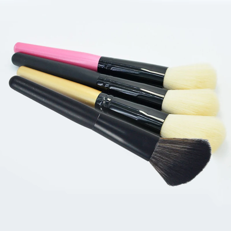 

mei nai qi 1Pc Oblique Head Rayon Makeup Brush Cheek Contour Makeup Foundation Powder Blush Brush Beveled Tip Brush