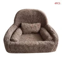 4 pcsset newborn photography props baby posing sofa pillow breathable set chair decoration be used for posing multifunctional