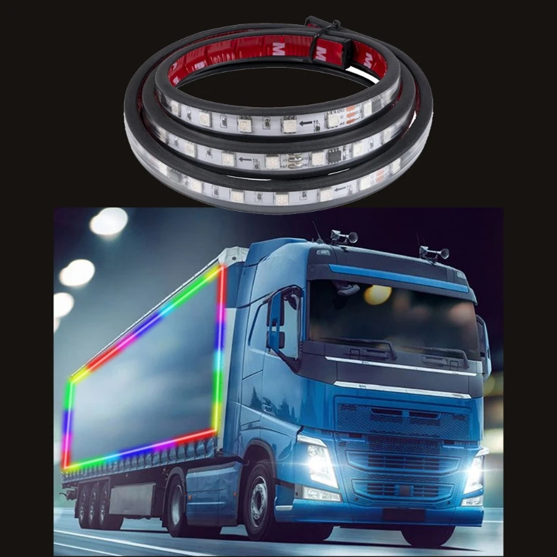 

24v LED Truck Cab Led Light Mid-net Light Turn Signal Truck Colorful Led Warning