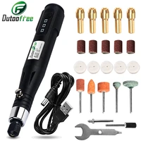 mini electric drill engraving pen rotary tools for polishing drilling cutting with accessories electric grinder dremel tool kit