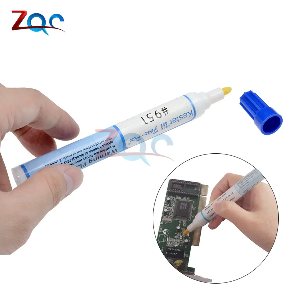 1pcs 951 Soldering Flux Pen Low-solids Kester Cleaning-free Welding For Solar Cell &amp Fpc/pcb Board 10ml Capacity repair | Инструменты