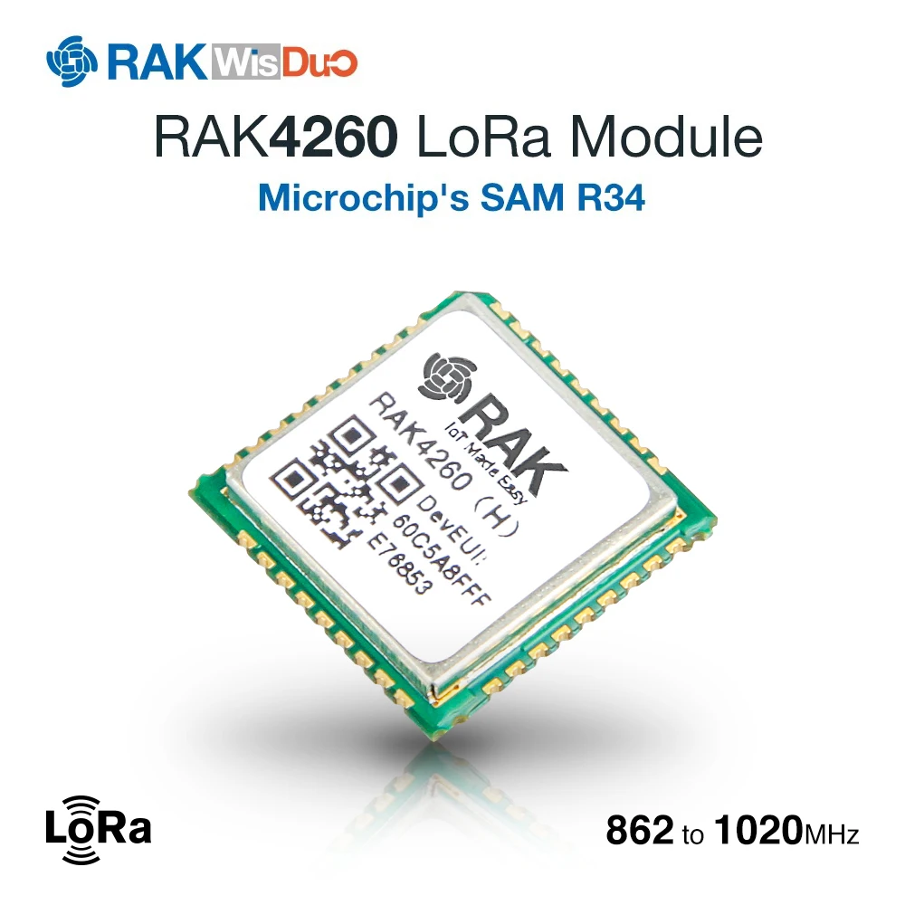 LoRa модуль на основе микрочип для ATSAMR34J18B интеграции 32 битный процессор ARM Cortex M0 + MCU