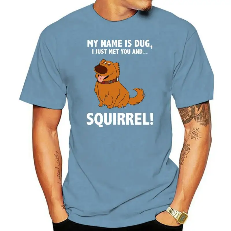 

Up My Name is Dug Squirrel Mens Graphic T Shirt