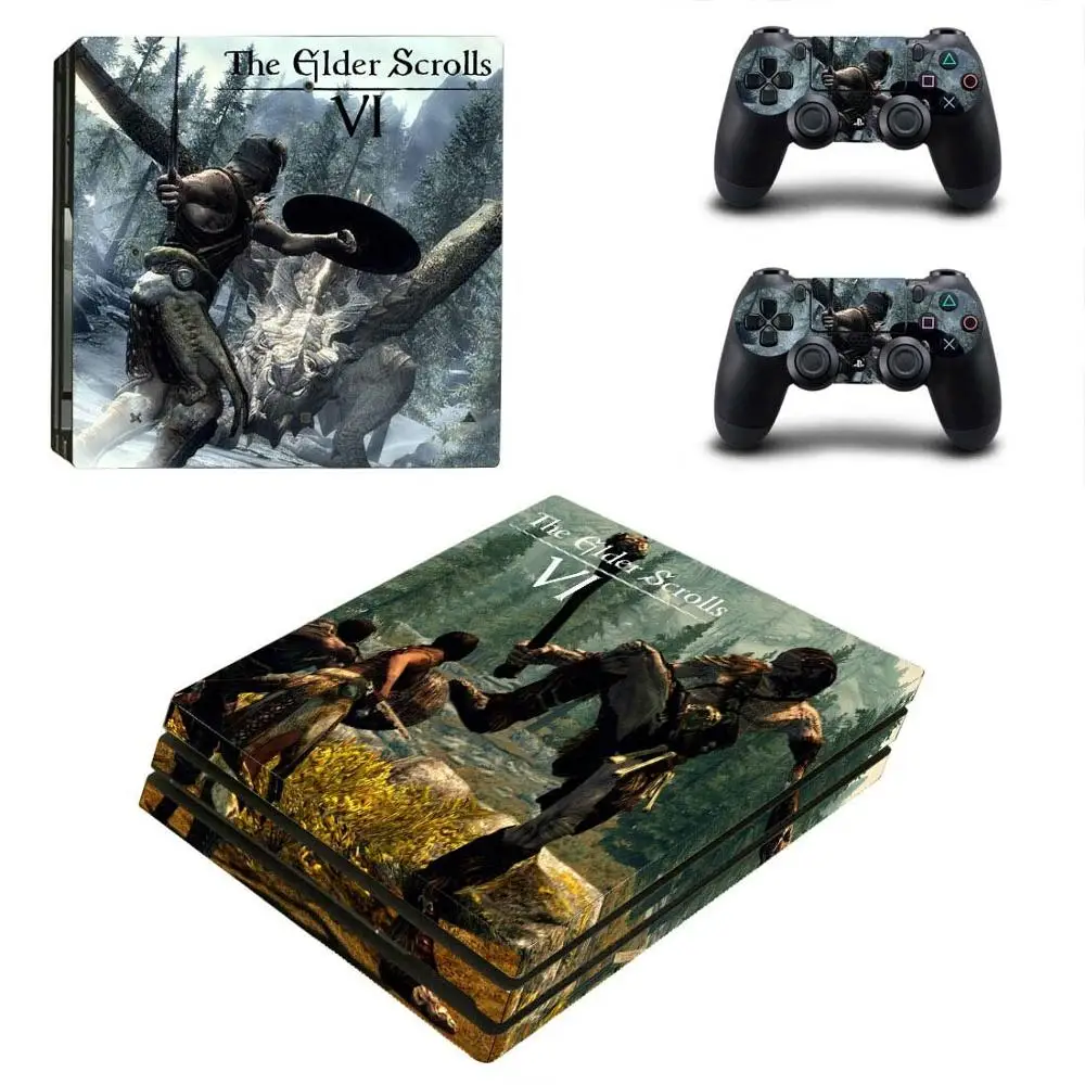 The Elder Scrolls PS4 Pro стикер s PS 4 Play станция виниловые наклейки на кожу Pegatinas для playstation