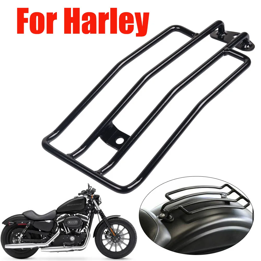 Motorcycle Rear Solo Seat Luggage Rack Trunk Support Shelf For Harley Sportster Iron XL 883 1200 L R 883n XL883 XL1200 2004-2019