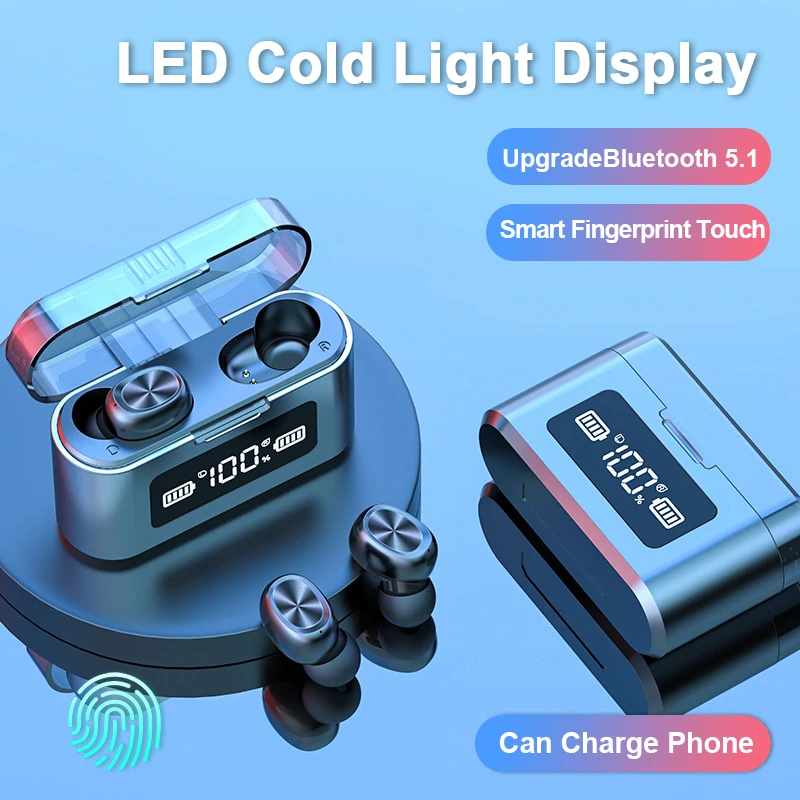 Новые беспроводные наушники TWS B27 светодиодный кой Bluetooth 5 0 с внешним